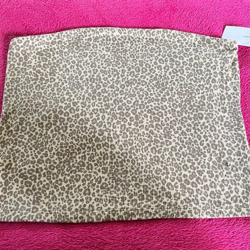 American Eagle Outfitters: Cheetah Print Tube Top: Size Large